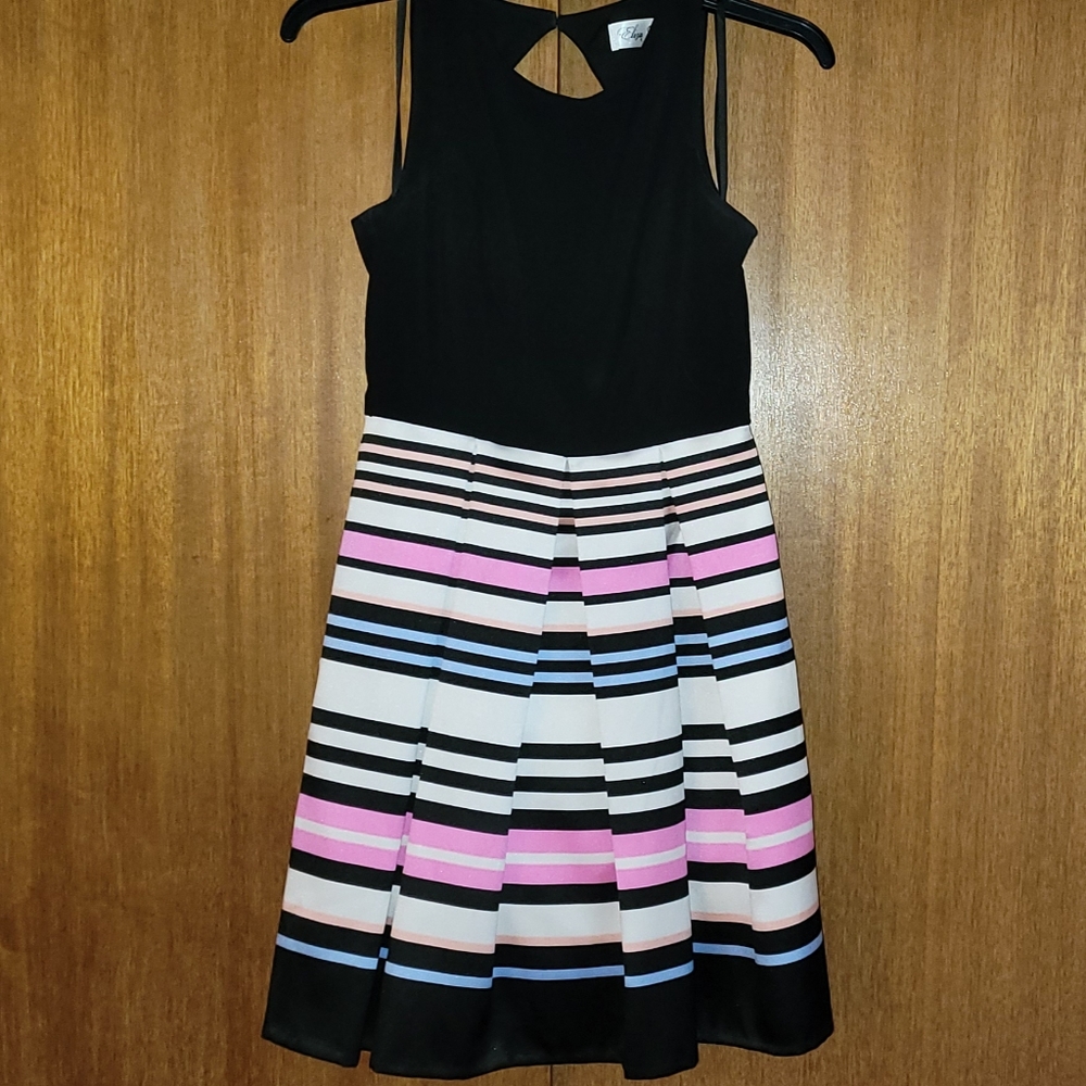 EUC Multi-Color Striped Party Dress